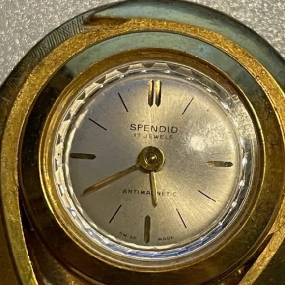 Ladies Vintage Gold Splendid Pendant Watch- Swiss made - Picture 2 of 4